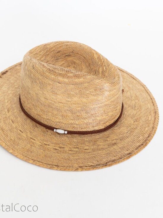 Sahuayo Legitimo Mexican Straw Hat 6 3/4 Bead Resort Gaucho Ranch Artisan Rustic - Picture 1 of 10